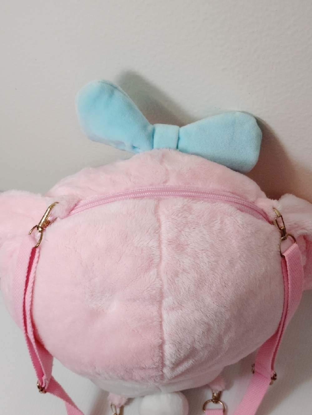 Sanrio My Melody Plush Backpack - Pink, White & Blue Bow, Hello Kitty And Friend - Picture 5 of 11